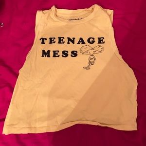 Teenage Mess graphic top